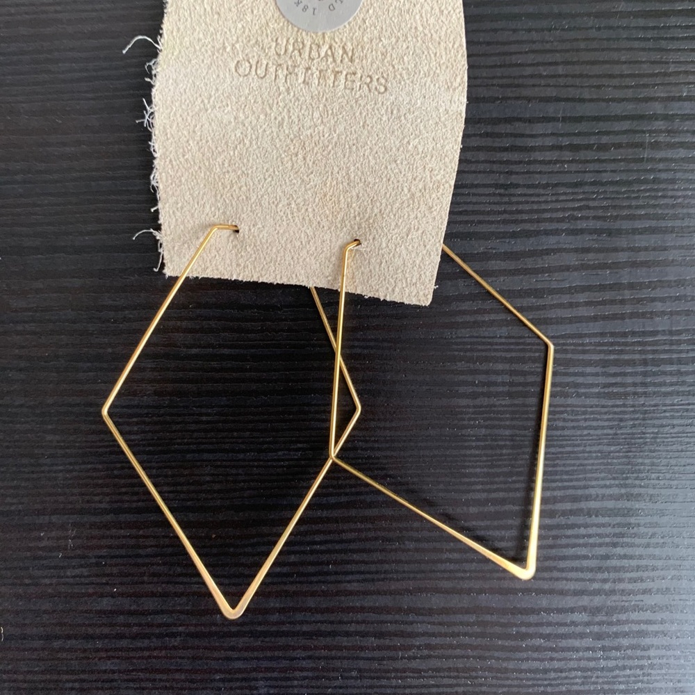 Urban outfitters gold statement earrings